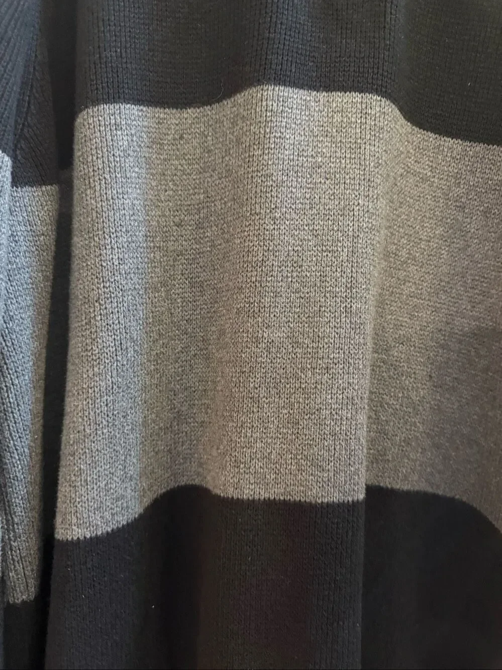 Tommy Hilfiger Black & Gray Rugby Sweater sz XXLT NWOT